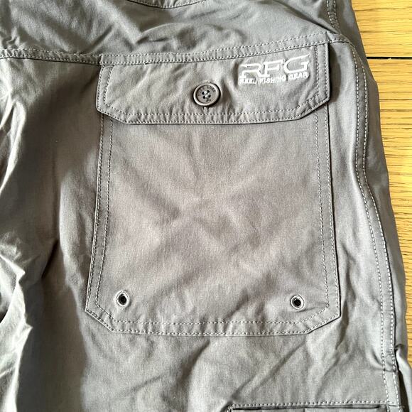 Pure Lure Mens‎ Reel Fishing Gear Burro Boardshorts Dark Gray Size 38 Outdoor - Picture 3 of 11